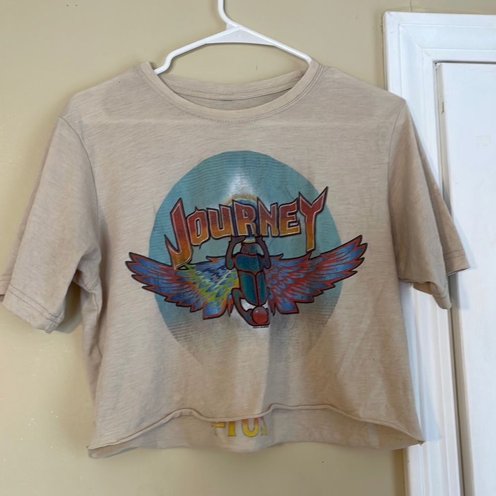 Cropped band tee